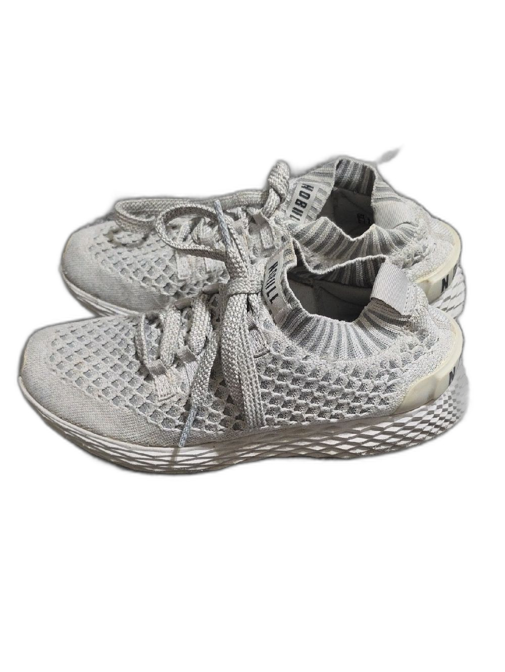 NOBULL Light Gray Knit Athletic Shoes - Picture 5 of 7